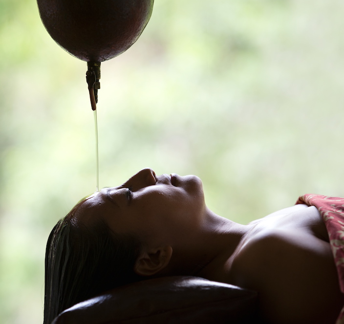 shirodhara of The Spa at The Samaya Ubud Bali